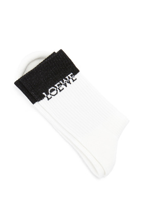 LOEWE LOEWE bi-colour socks White/Black plp_rd