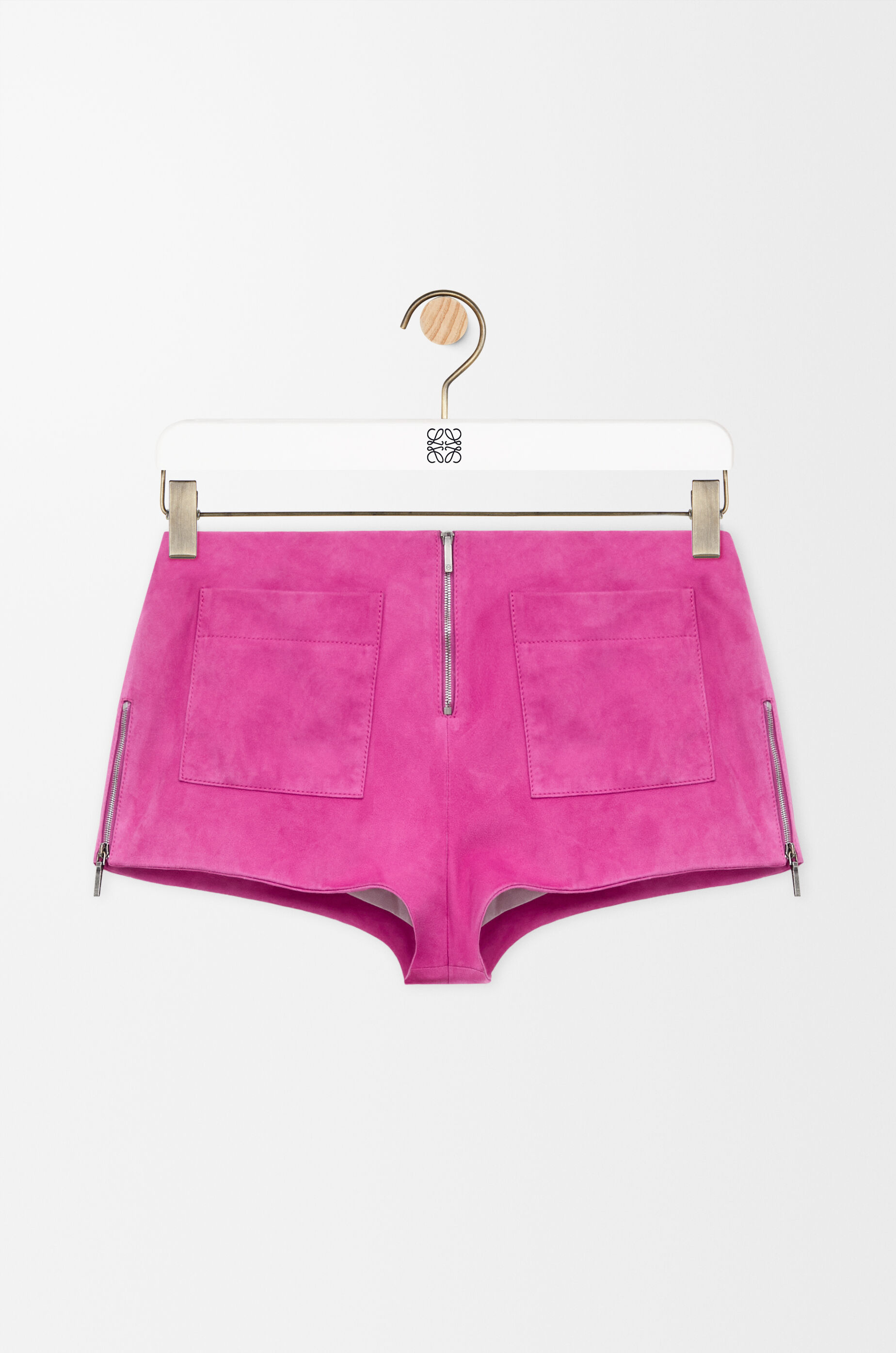 Shorts in suede goatskin Pink - LOEWE APAC official website