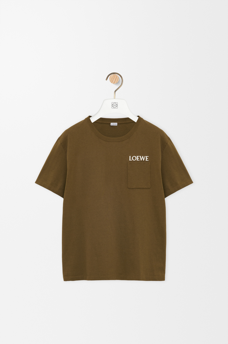LOEWE T-shirt décontracté en coton Vert Kaki