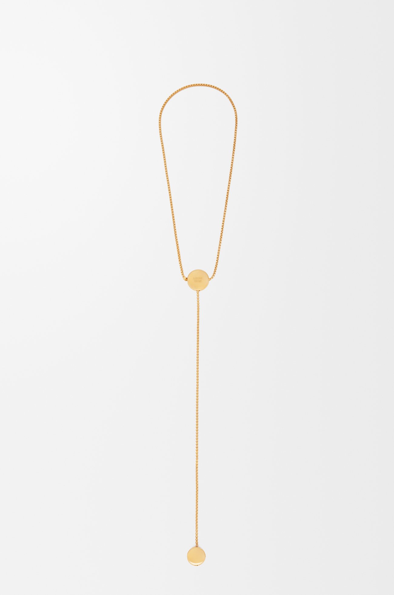 LOEWE Anagram Pebble necklace in sterling silver Gold plp_rd