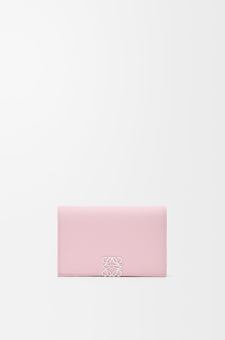 LOEWE 애너그램 비즈니스 카드홀더 - 페블 그레인 카프스킨 블러썸