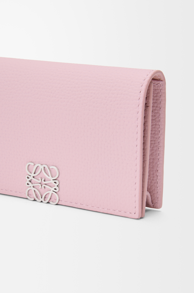 LOEWE 애너그램 비즈니스 카드홀더 - 페블 그레인 카프스킨 블러썸