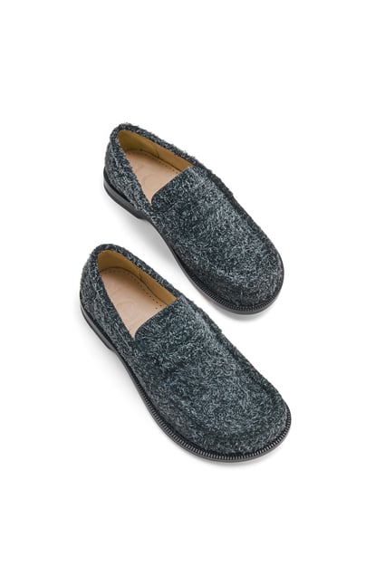 LOEWE Campo loafer in brushed suede 木炭色 plp_rd