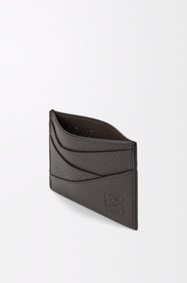 LOEWE 柔软粒面牛皮革 Puzzle 扁平卡包 深灰色