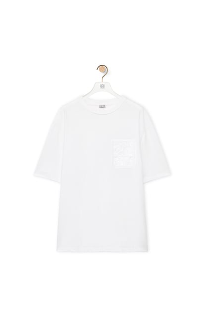 LOEWE Relaxed fit T-shirt in cotton 白色