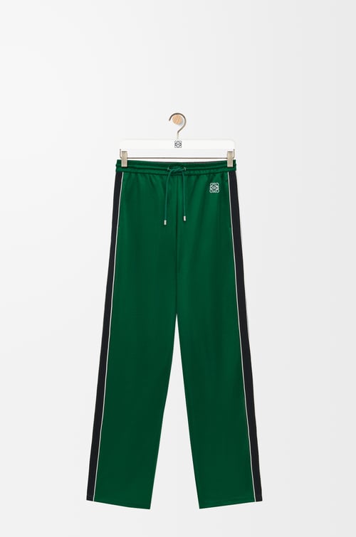LOEWE Tracksuit trousers in technical jersey Pop Green