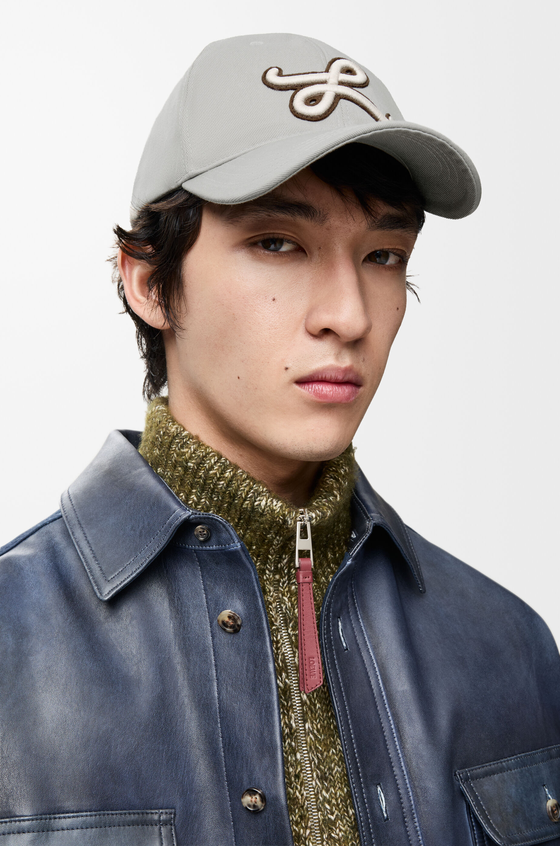 LOEWE パッチキャップ Patch cap in canvas Black - LOEWE