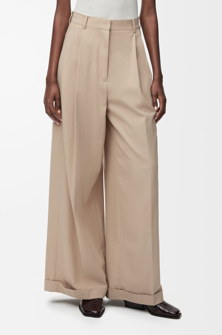 LOEWE Hose aus Baumwolle Beige