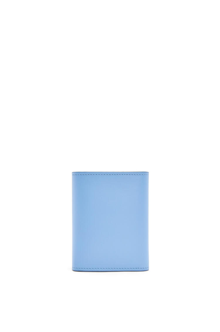 LOEWE Trifold wallet in satin calfskin Olympic Blue
