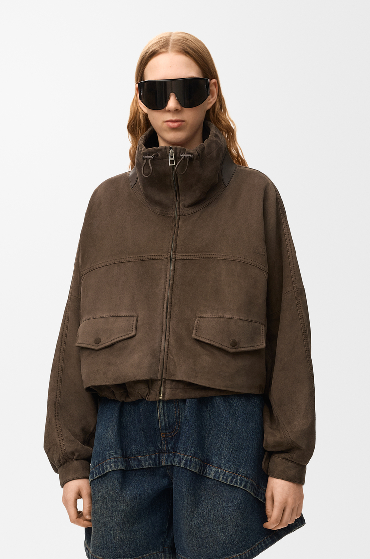 LOEWE ジャケット（スエードゴート） ダークブラウン