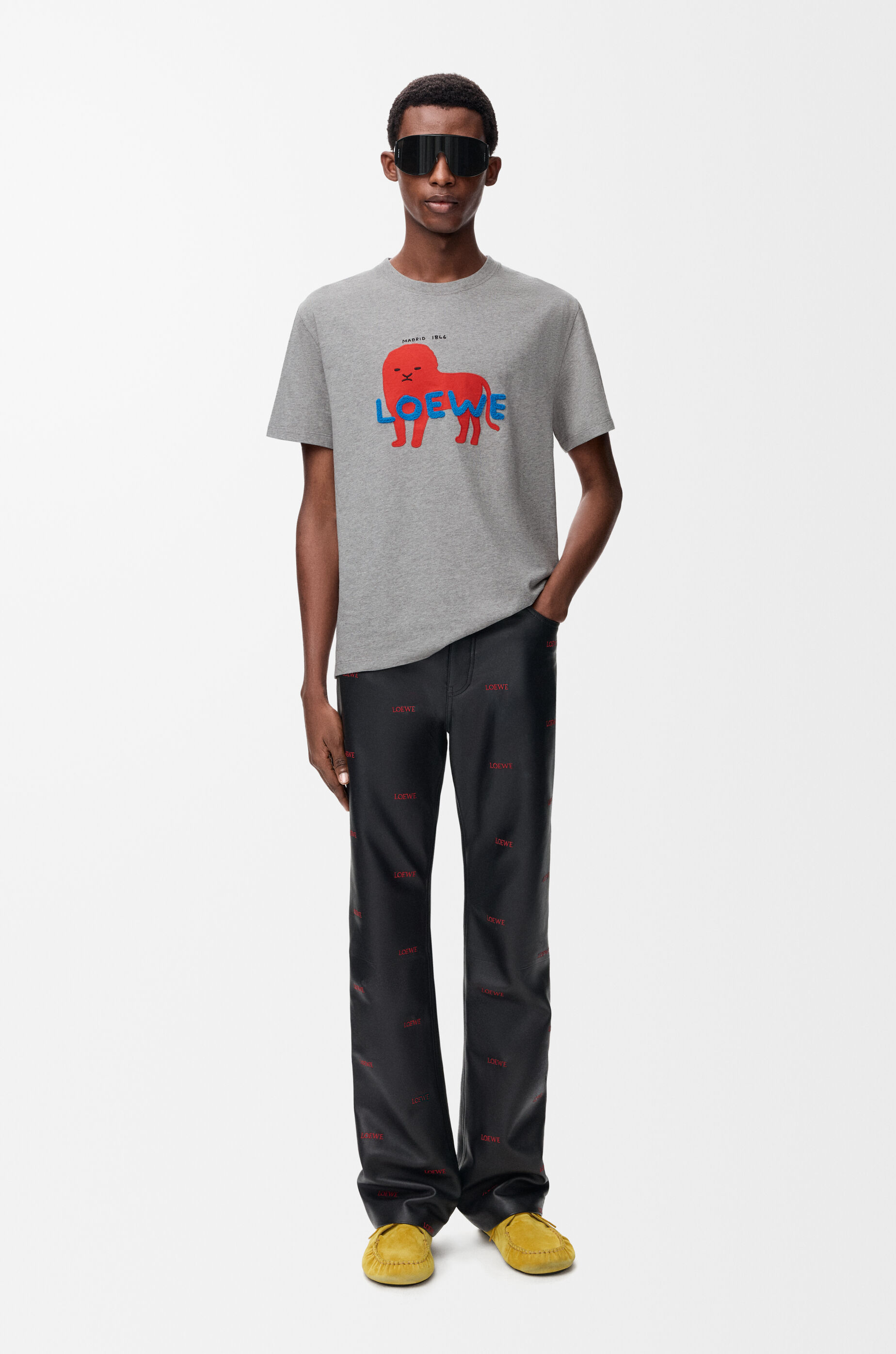 リラックスフィット Tシャツ（コットン） グレー - ロエベ 日本 公式サイト