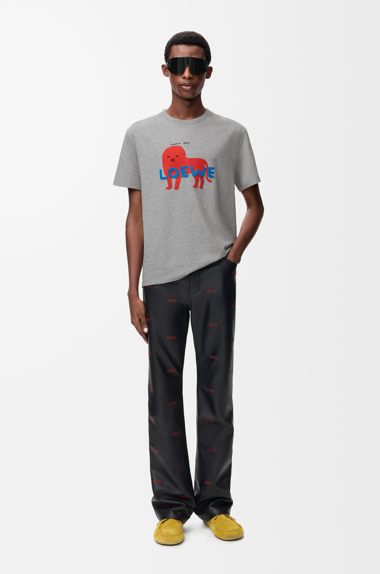 LOEWE リラックスフィット Tシャツ（コットン） グレーメランジ