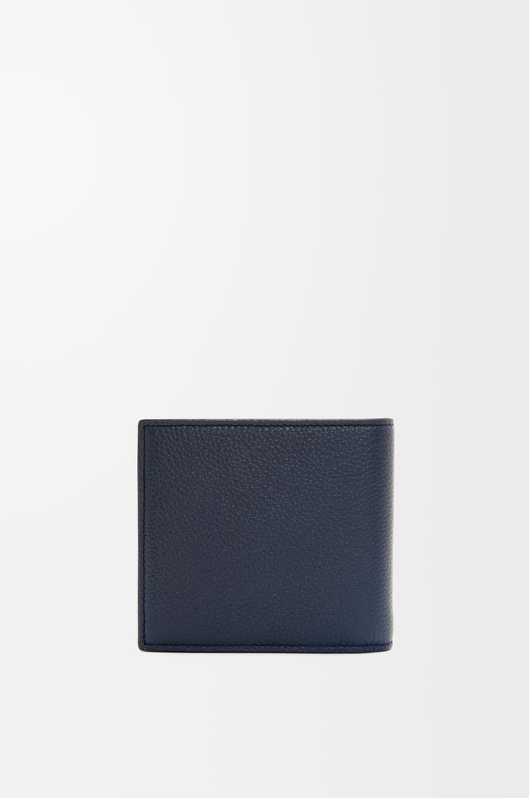 LOEWE Bifold wallet in soft grained calfskin Deep Navy