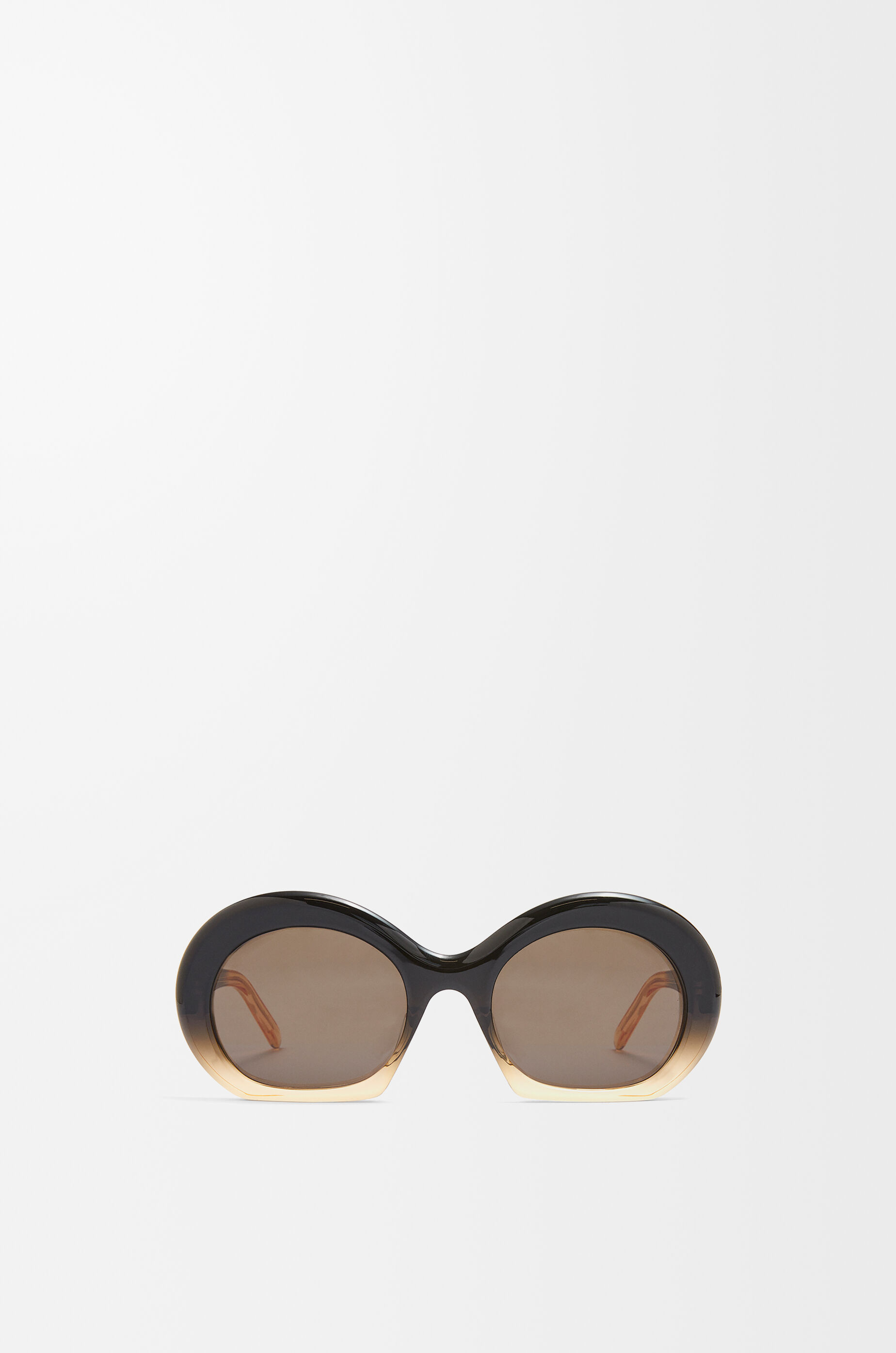 Half moon sunglasses in acetate Gradient Black Beige LOEWE