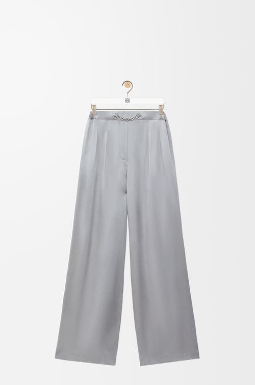LOEWE Pyjama trousers in silk Mouse Grey plp_rd