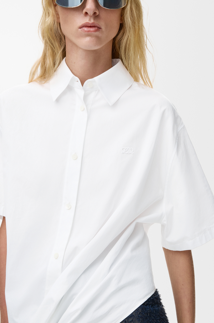 LOEWE Short sleeve shirt in cotton White