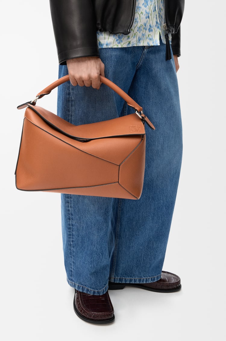 LOEWE パズルエッジ バッグ ラージ（クラシックカーフ） タン