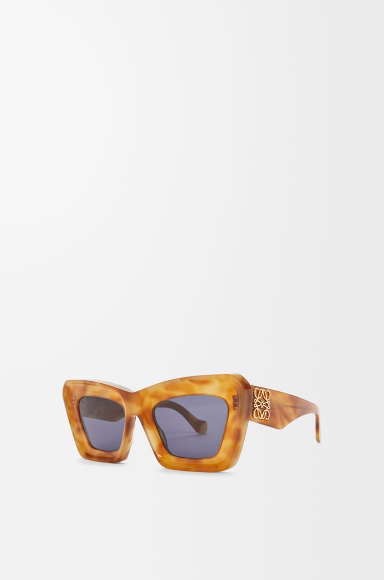 LOEWE Gafas de sol Beveled Cateye Habana Rubio Brillante/Ahumado