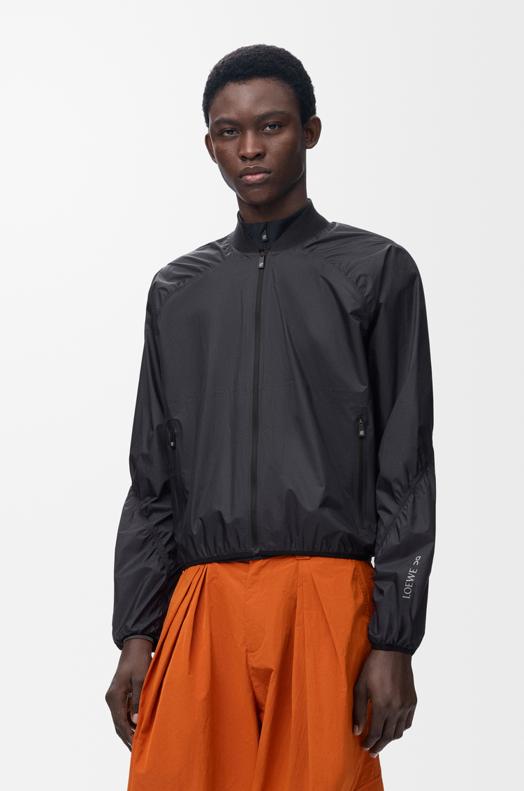 LOEWE Zip-up jacket in technical shell Black