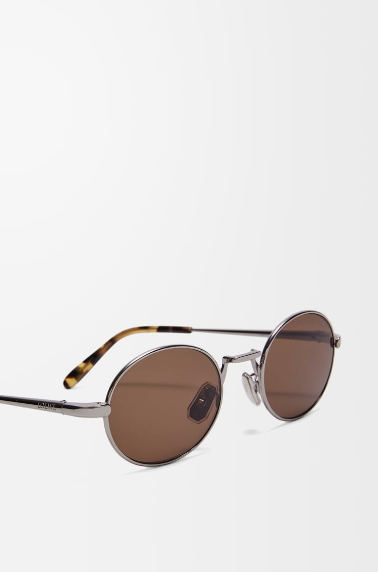 LOEWE Groove Oval sunglasses Brown Sugar