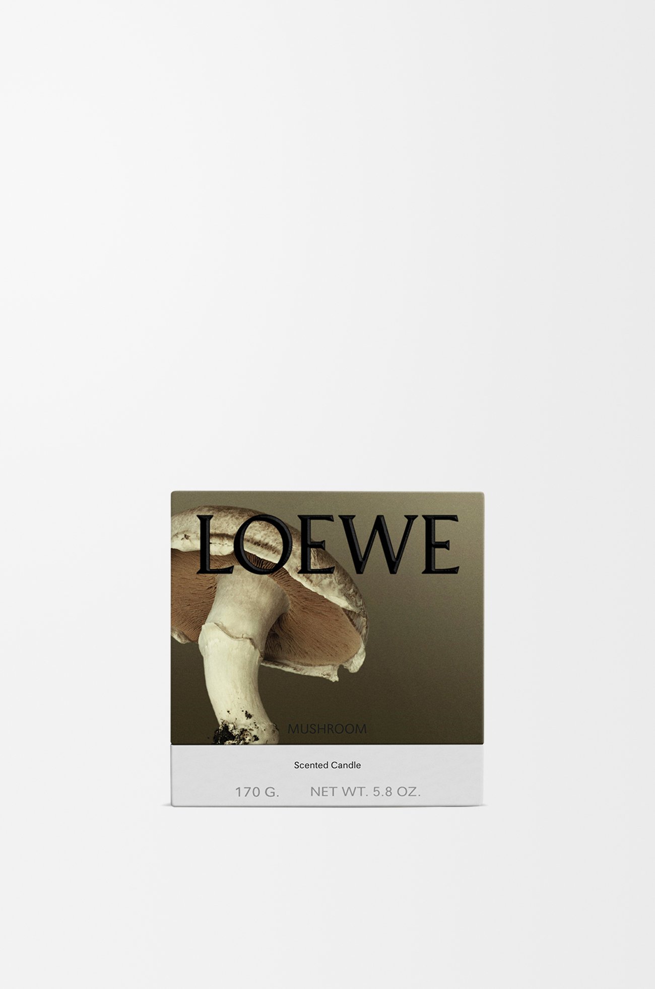 LOEWE Small Mushroom candle Light Grey