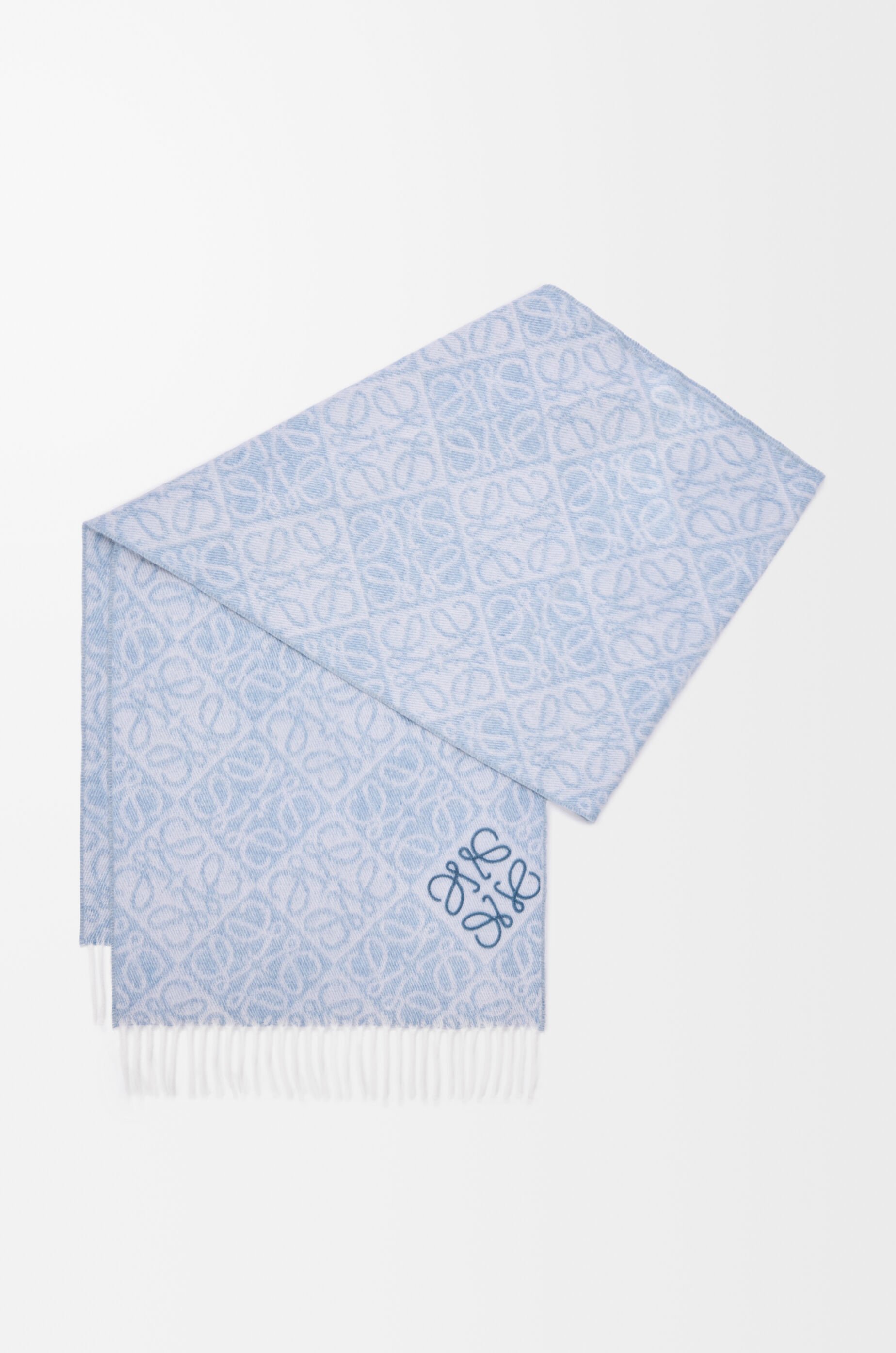 【直営・関税送料込】Anagram scarf in woo Anagram scarf in wool and cashmere Beige - LOEWE