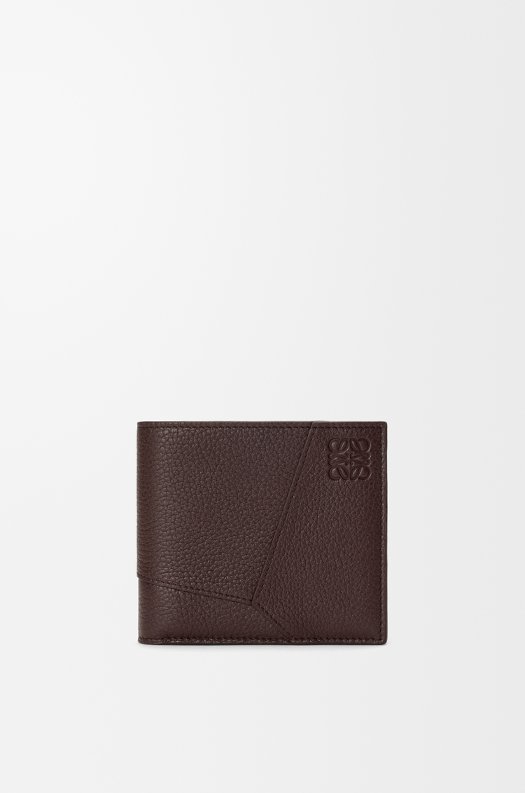LOEWE パズル バイフォールド コインウォレット（サプルグレインカーフ） チョコレート