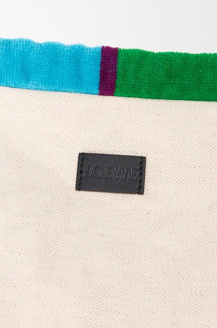 LOEWE Small drawstring pouch in terrycloth Multicolor