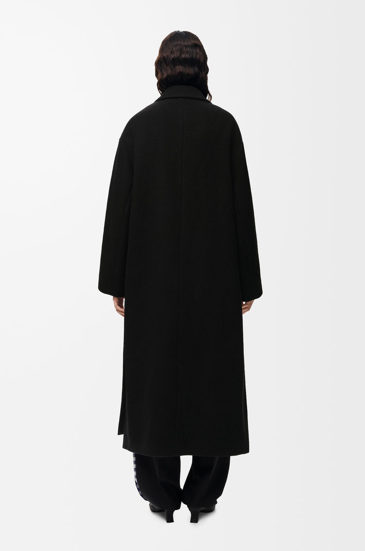 LOEWE Abrigo en lana y cashmere Negro