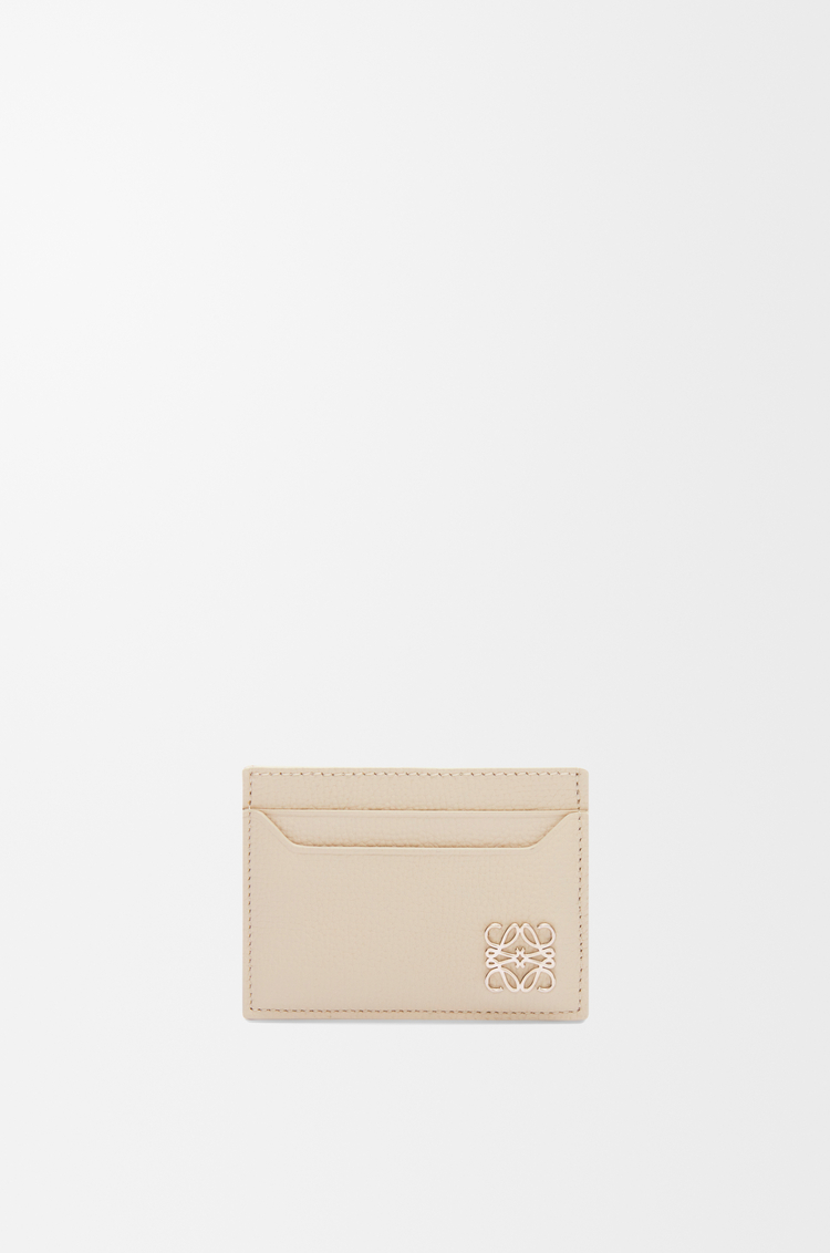 Porte-cartes simple Anagram en cuir de veau grainé