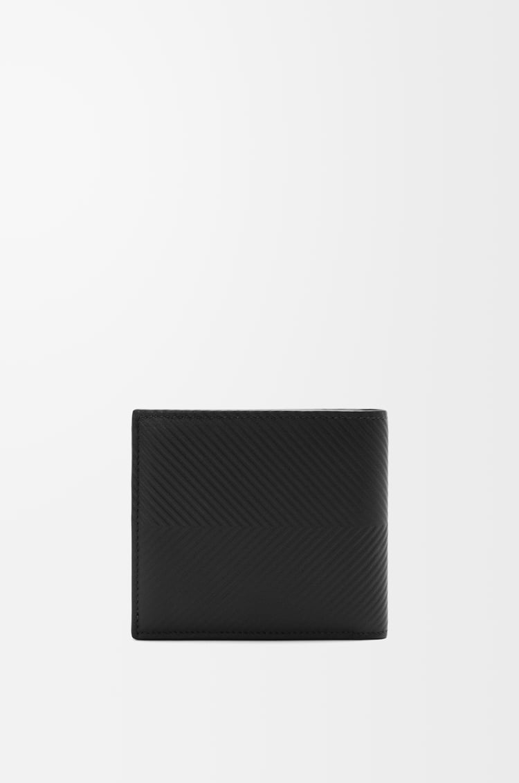 LOEWE Bifold coin wallet in textured classic calfskin Black