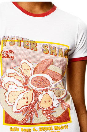 LOEWE Oysters print T-shirt in cotton White