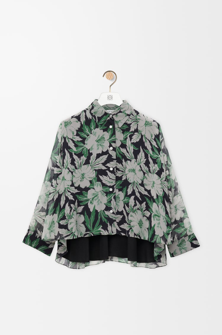 LOEWE Camisa en seda Multicolor