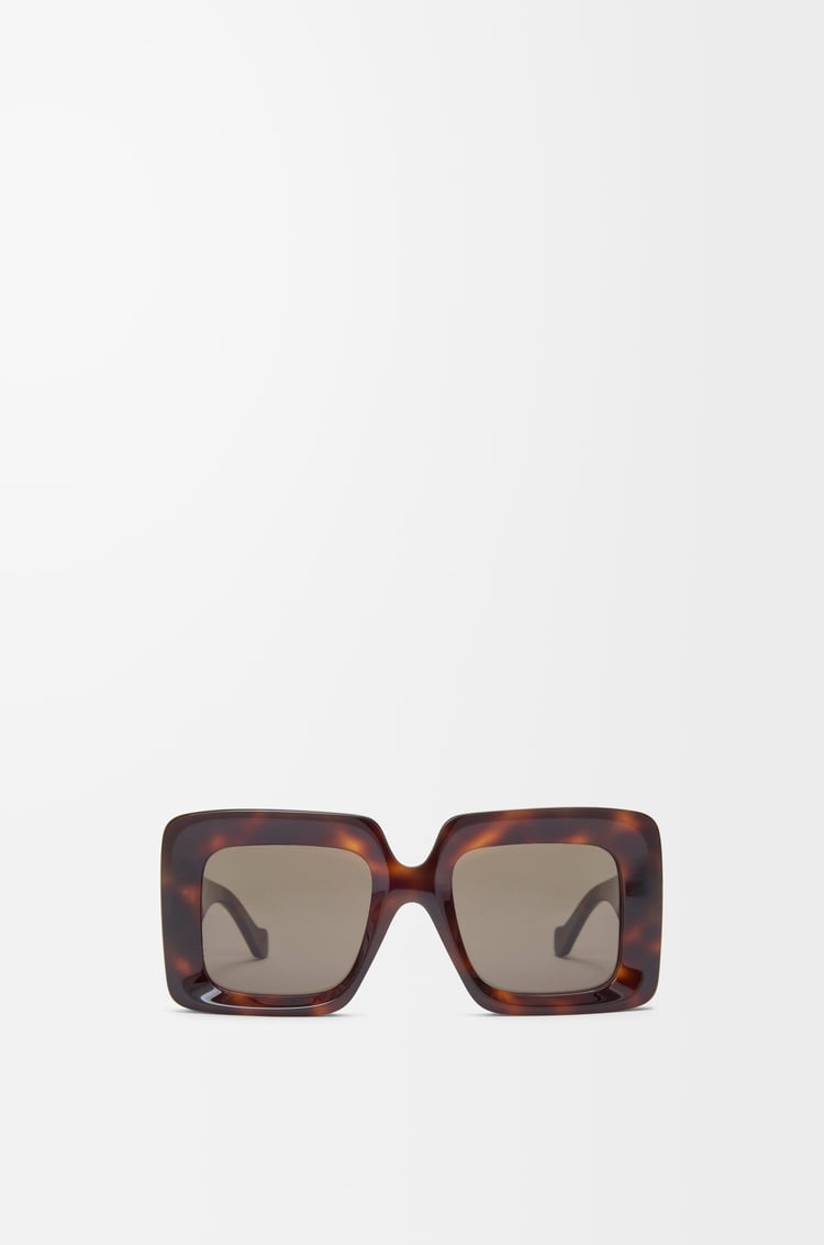 LOEWE 斜面方形 Maxi Anagram 太陽眼鏡 哈瓦那棕