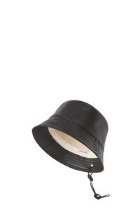 LOEWE Bucket hat in nappa clafskin Black
