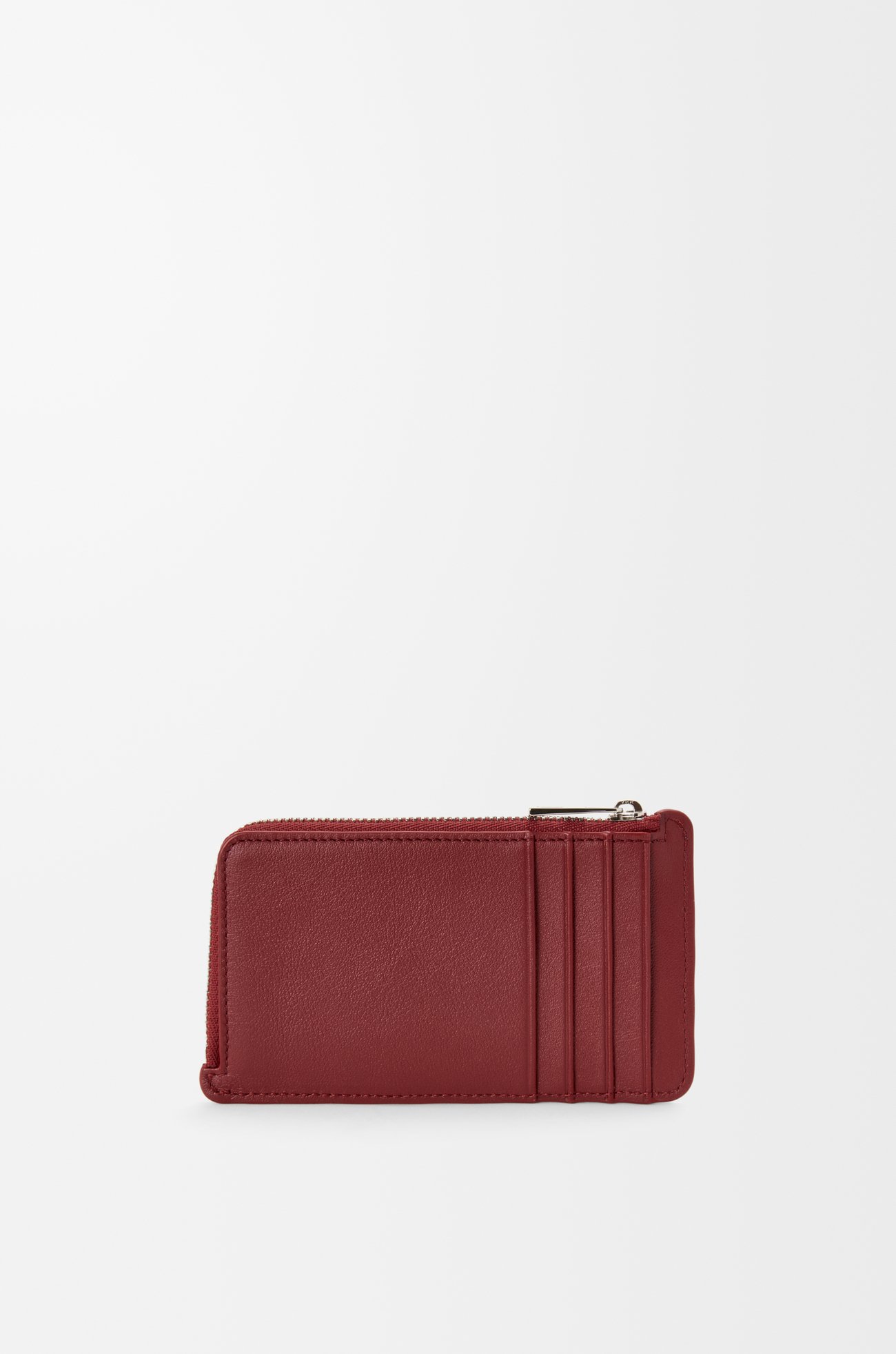 LOEWE Coin cardholder in classic calfskin Burnt Red