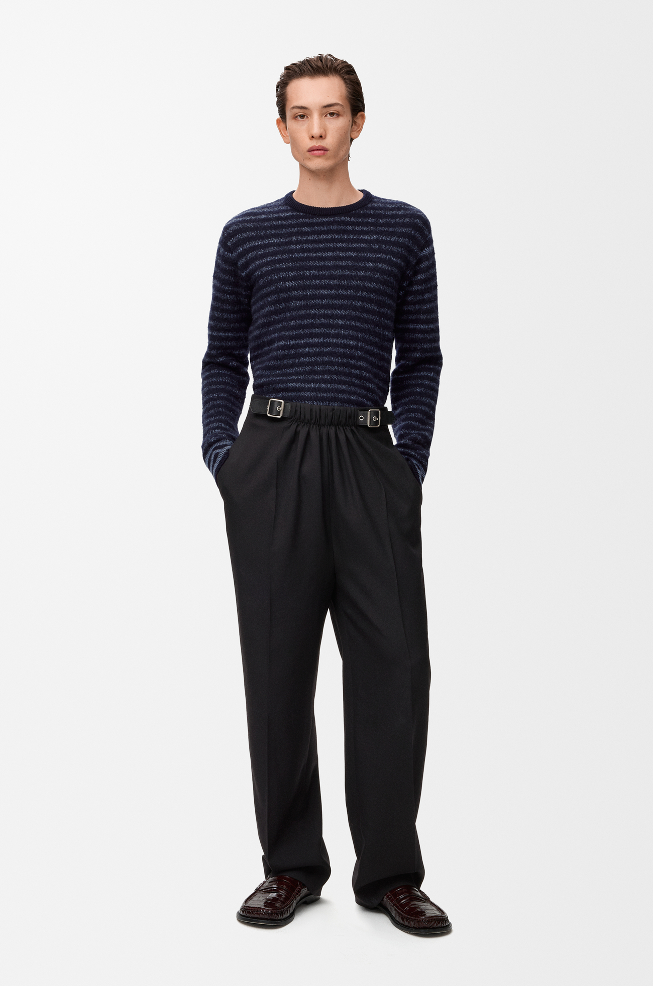 LOEWE Sweater in wool Dark Navy
