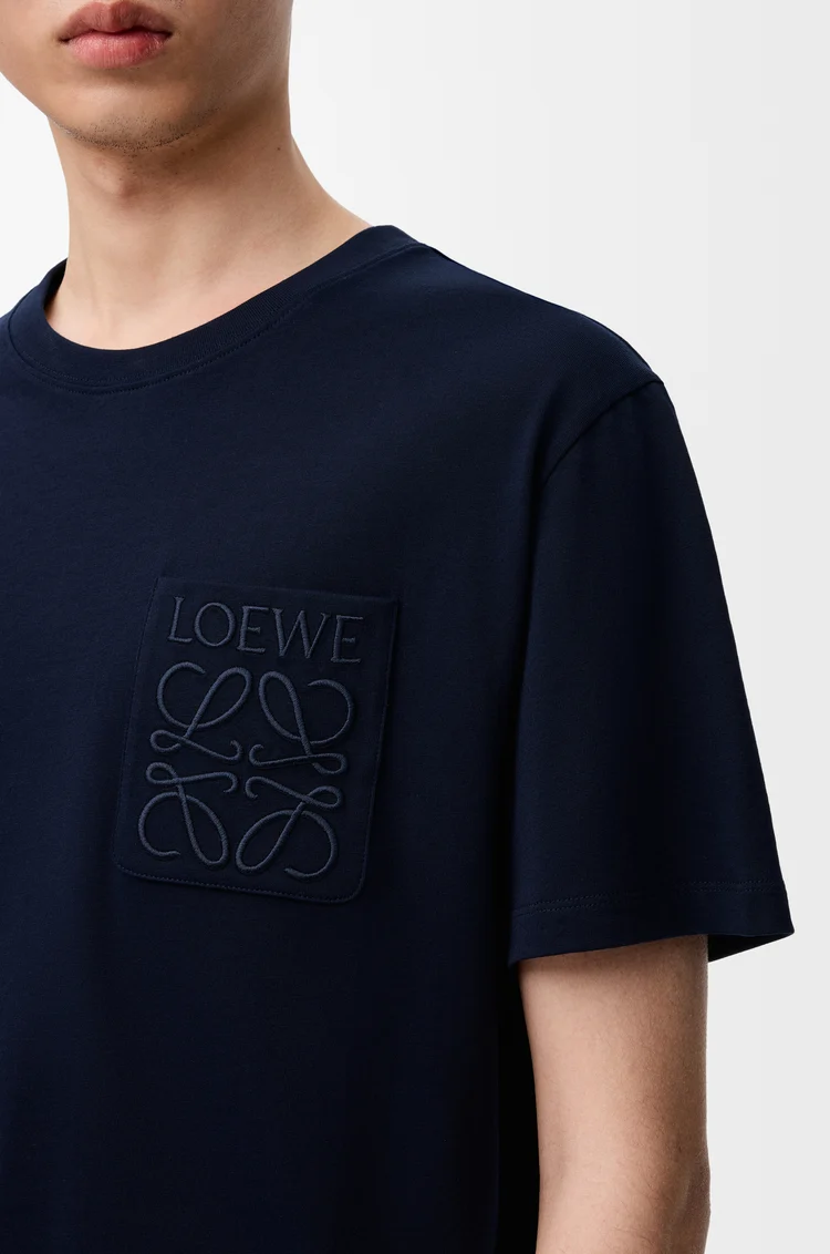 LOEWE Relaxed fit T-shirt in cotton Dark Navy