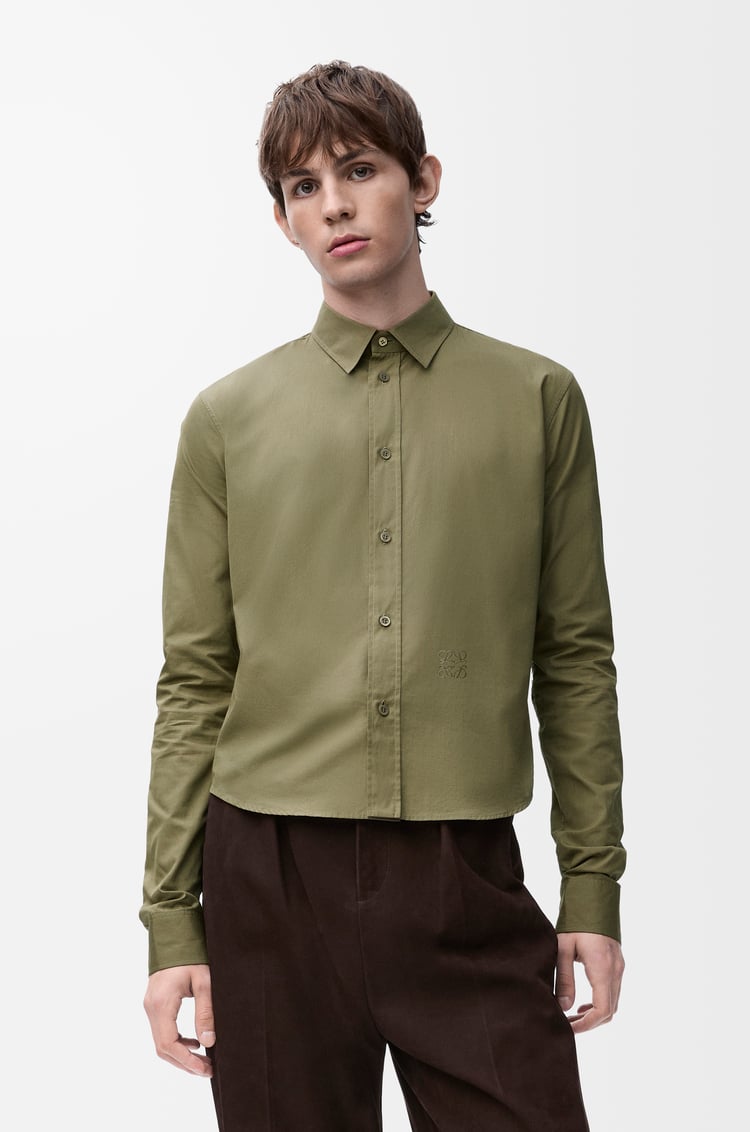 LOEWE Shirt in cotton Khaki Green