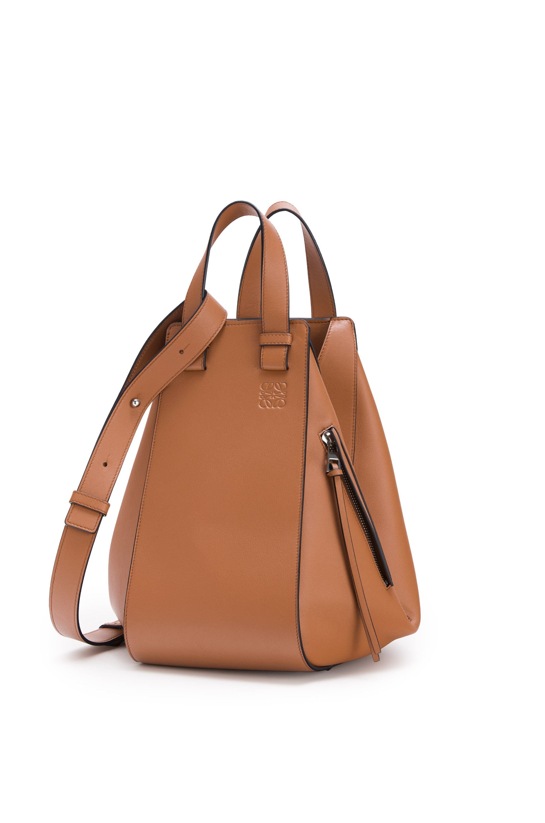 ハンモックバッグ スモール（クラシックカーフ） ブラウン - LOEWE