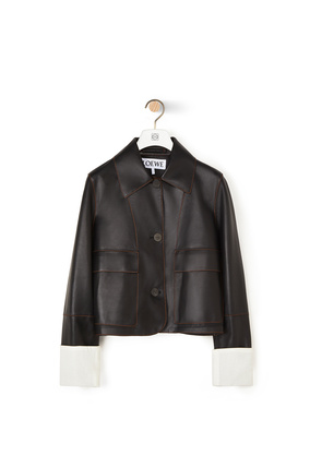 LOEWE Button jacket in nappa Black plp_rd