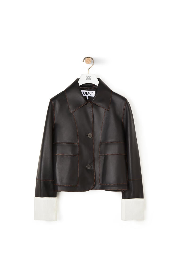 LOEWE Button jacket in nappa 黑色 pdp_rd