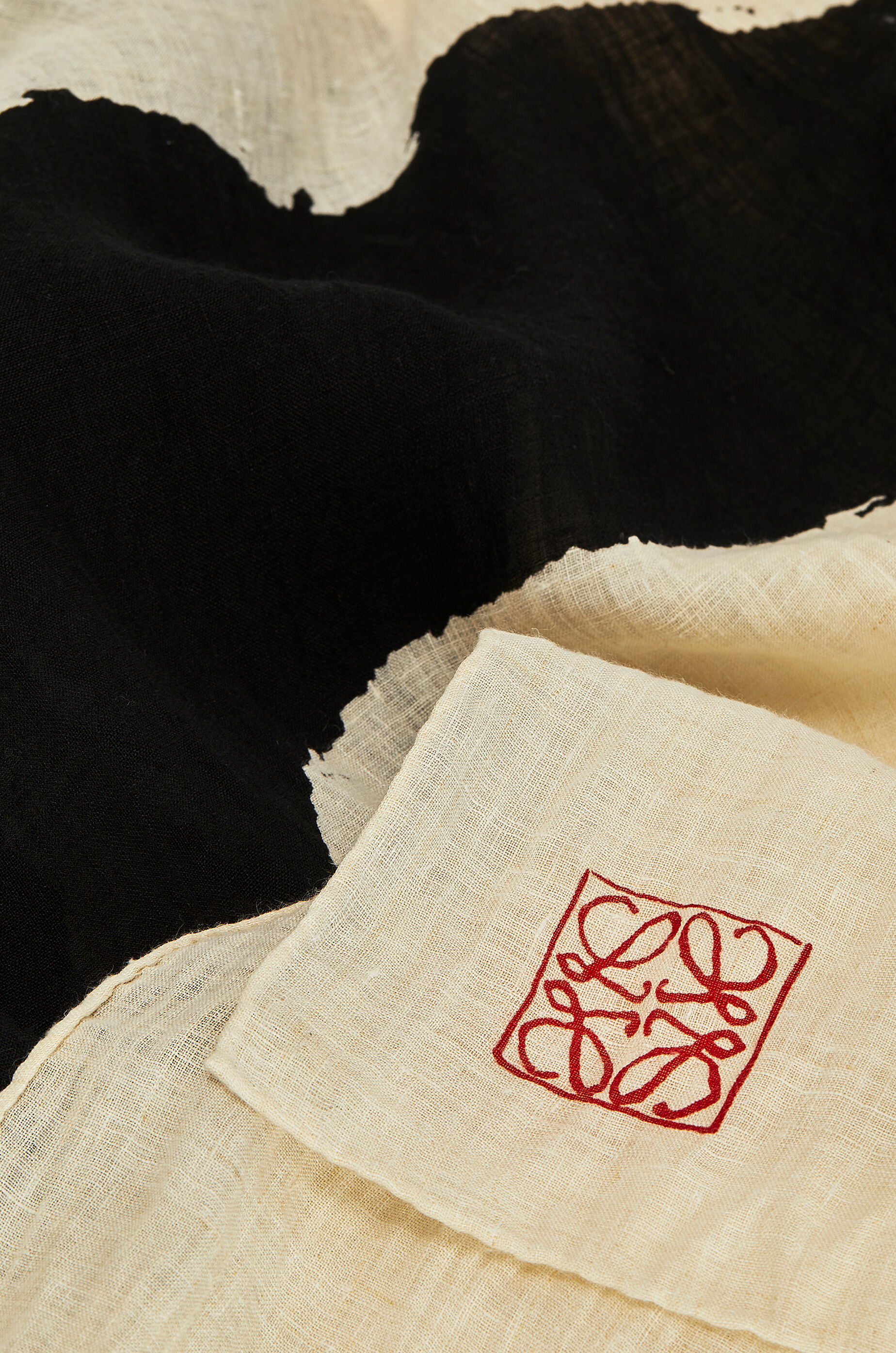 LOEWE 120X200 SCARF CALLIGRAPHY White