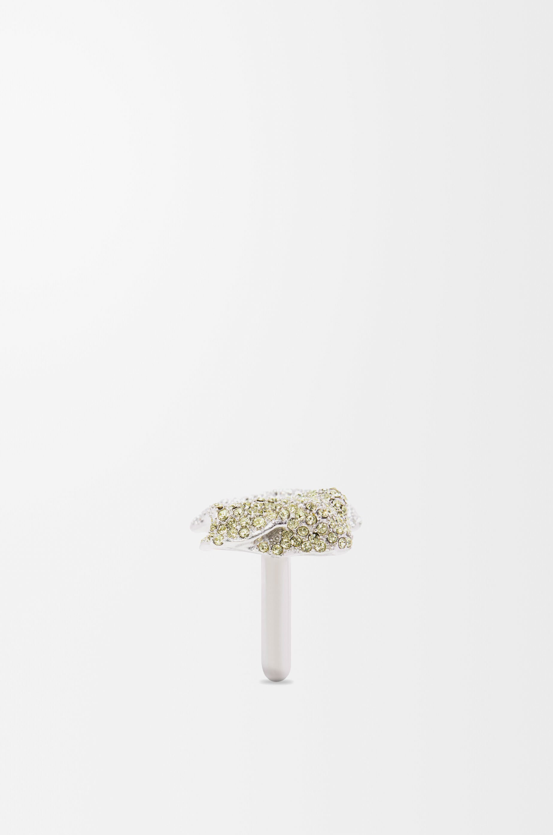 LOEWE x LyndaBenglis*アートを纏う*グリッターダブルリング Glitter Fragment large ring in sterling silver and crystals