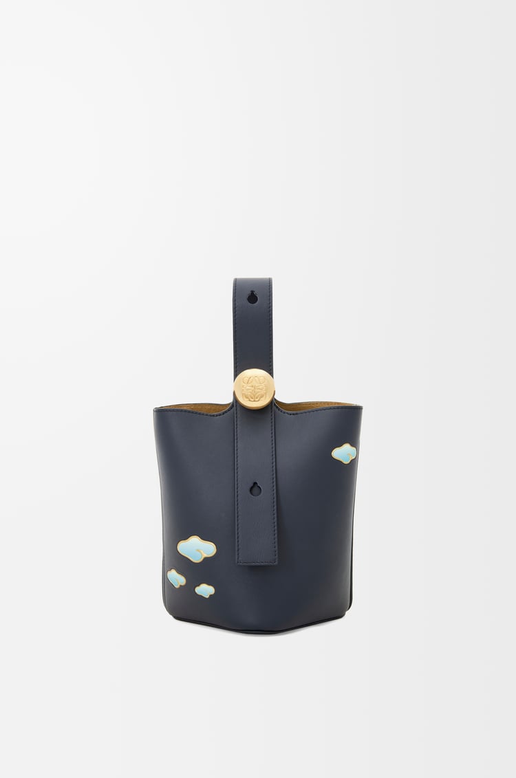 LOEWE ペブル バケットバッグ ミニ（ナパカーフ） Dark Ink