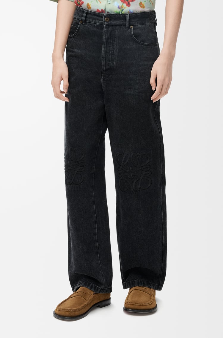 LOEWE Anagram baggy jeans in denim Black