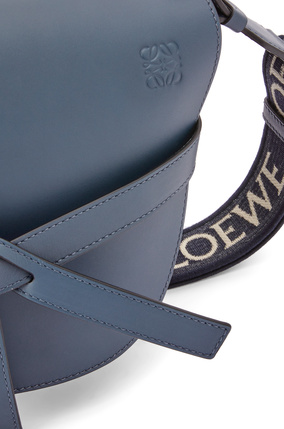 LOEWE Small Gate bag in soft calfskin and jacquard Onyx Blue plp_rd