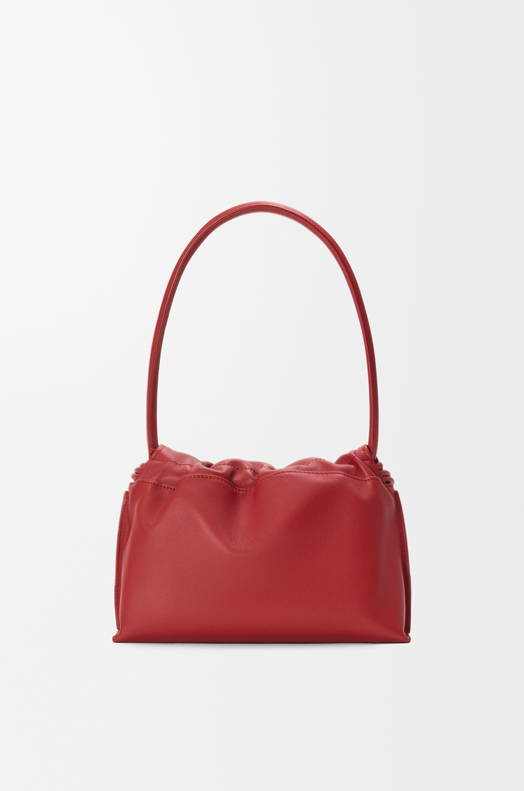 LOEWE Small Flamenco Flap bag in nappa calfskin Carmine Red
