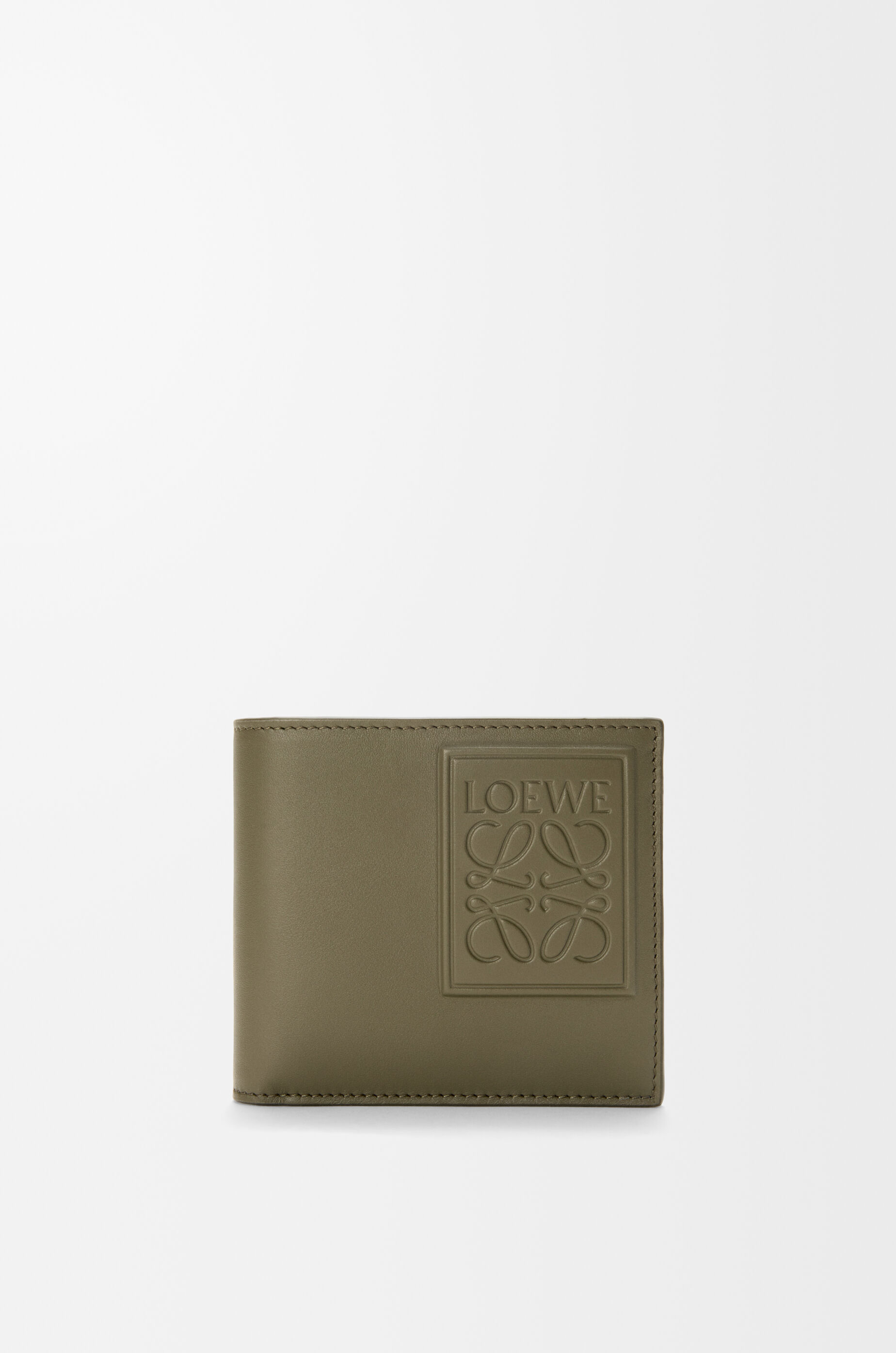 バイフォールド コインウォレット（サテンカーフ） グリーン - LOEWE