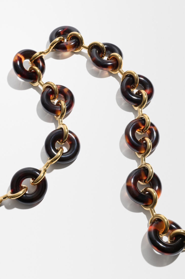 LOEWE Chunky donut chain Black/Honey